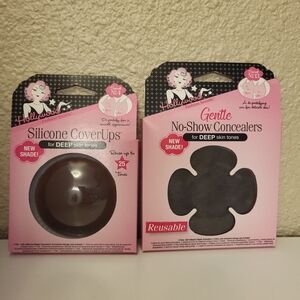 NWT Hollywood Fashion Secrets Gentle No-Show Concealers & Silicone Coverups